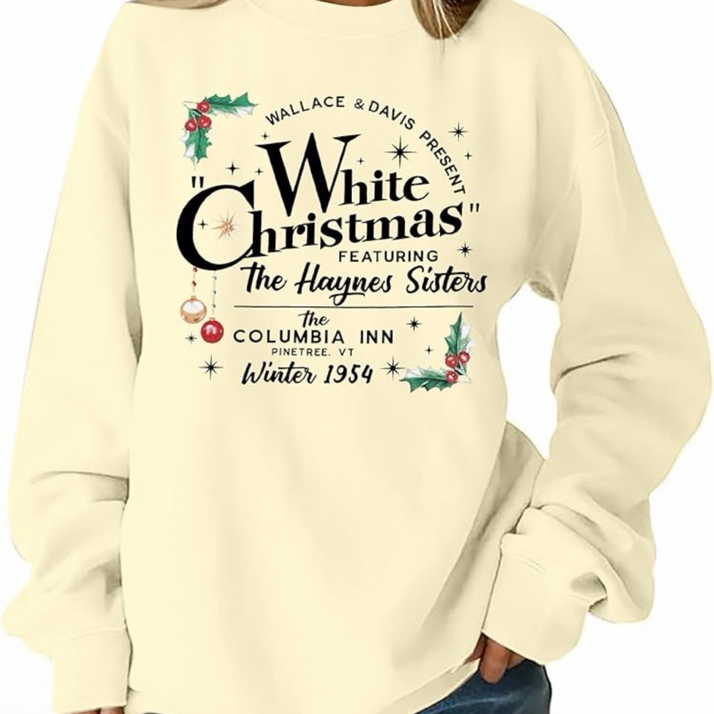 White Christmas Graphic Sweatshirt